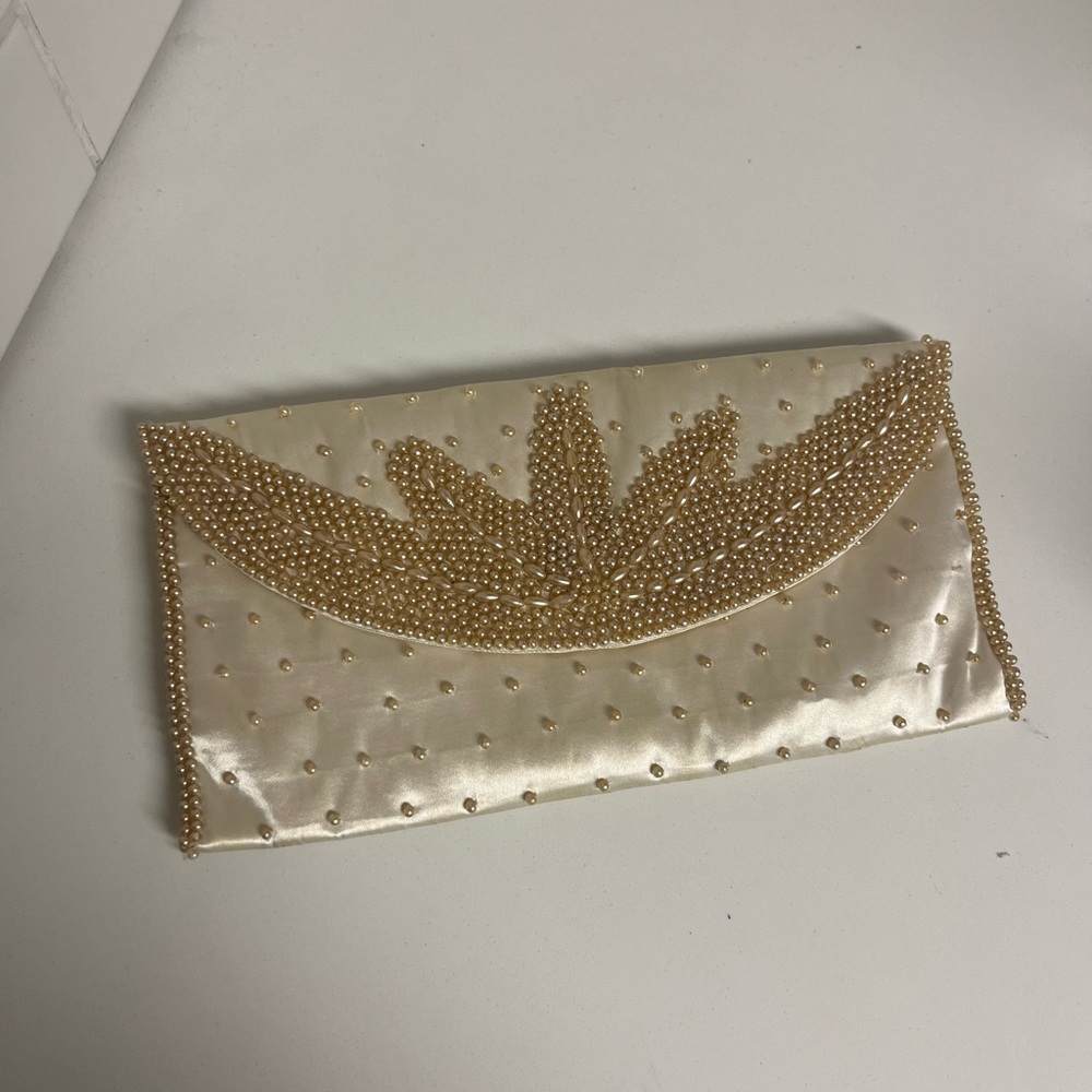 Vintage Ivory &  Pearl Clutch